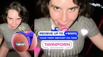 Cinema Romp With A Messy Cockslut - Extreme Public Blowjob!