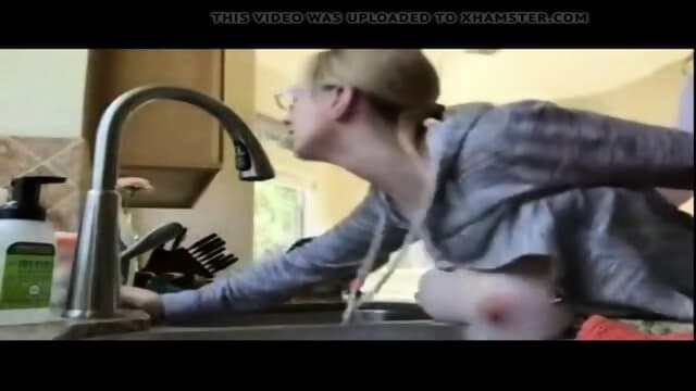 Son fuck mom friend in the kitchen I found her at tohorny. com