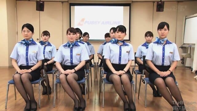 Full service hospitality crouching pussy airlines stewardesses