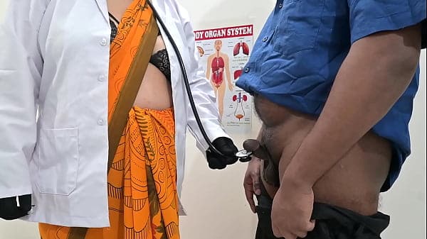 small penis checked by a beautiful doctor