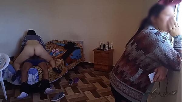 Cuckold wife talks on the phone while her frien...