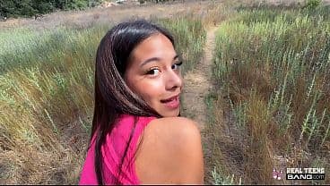 Innocent Teen Kate Legend's Wild Trail: Deep Doggystyle on a Trail