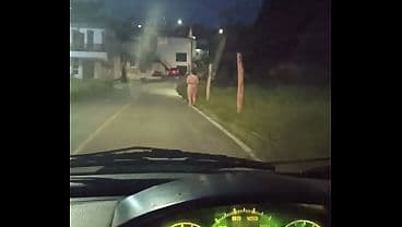 POV porno real en la calle, encuentro a linda m...