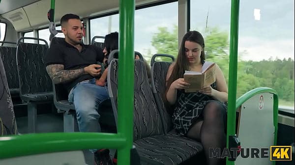 MATURE4K. FUCK ME IN THE BUS! In front of... Ho...