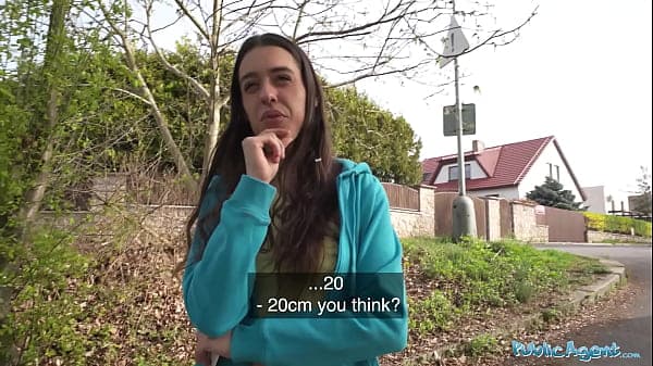 Public Agent Brunette jogger with a great ass m...