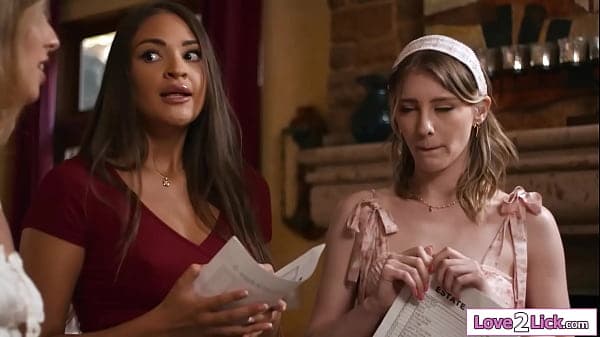 Three lesbians celebrate their friendship with ...
