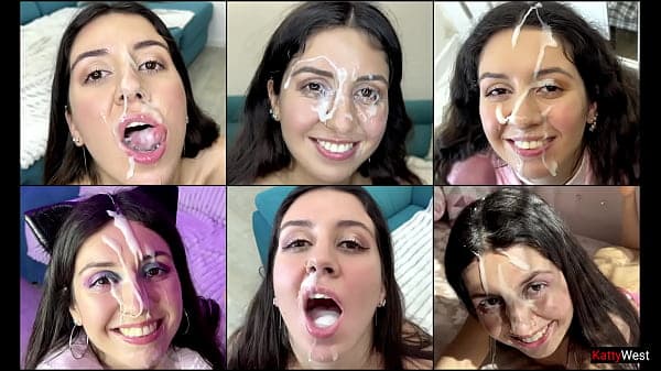 Cum on face compilation, cum in mouth, cum swal...