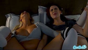 Lesbian Teen Step Sisters Masturbate and Touch ...