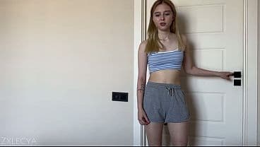 Step Sister Catches Me Jerking Off and Offers t...