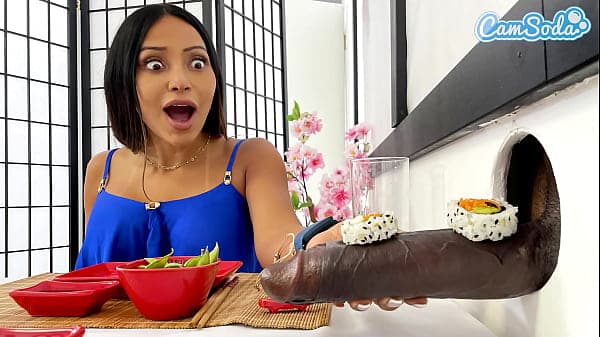 Big Tit Lesbian MILFs Sushi Glory Hole Experien...