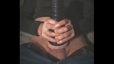 Edging myself with fleshlight ( Gazzadomm )