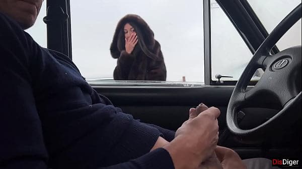 Stranger gave me a handjob through the car wind...