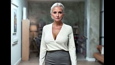 AI generated - The milf loves to have her tits spanked and her nipples pulled, and also her butt plug