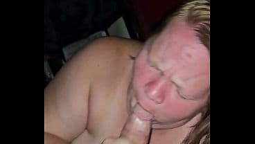 Wife sucks me off after cumming