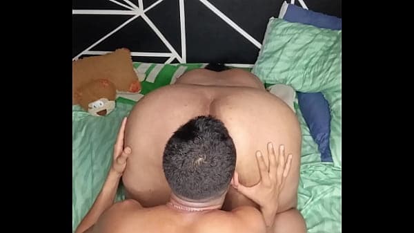 latina gets her ass licked