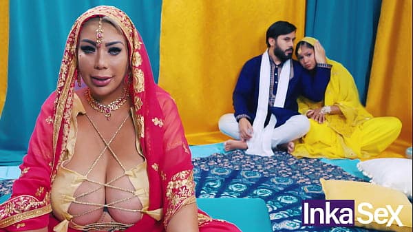 Chudai - Madrastra India tetona se folla al nov...