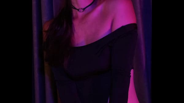Blowjob in neon night with deep throat - POV SHORTIES