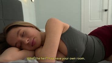 Stepsister, what are you doing in my bed? Do yo...
