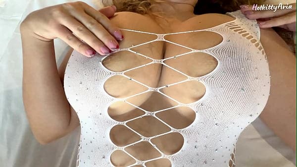 Busty blonde latina slut makes me horny with he...