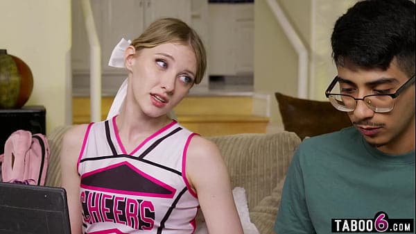 Shy virgin guy fucks the most popular teen chee...