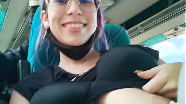 Blowjob and fucking with creampie in public ser...