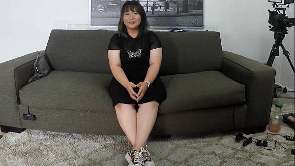 Thick Asian gets so horny she needs cock in bot...