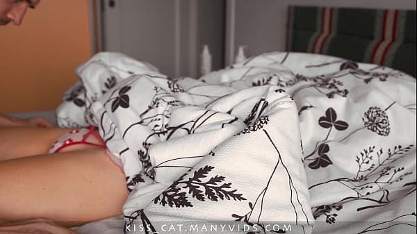 Dont cum inside me! Step son found naked Step m...