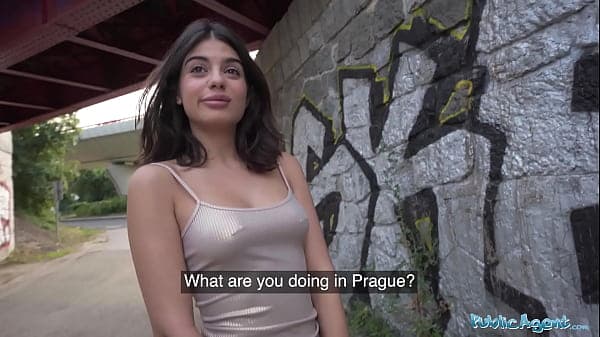 Public Agent - Hot brunette Italian babe having...
