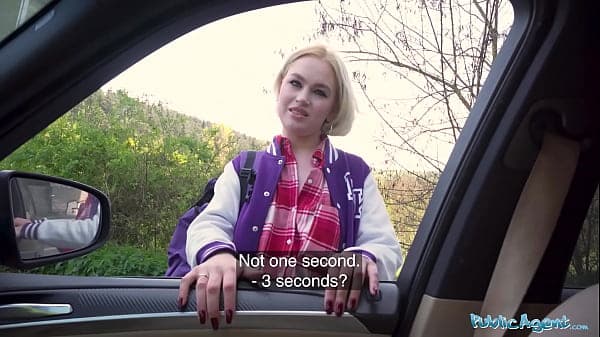 Public Agent She is a pretty blonde babe who su...