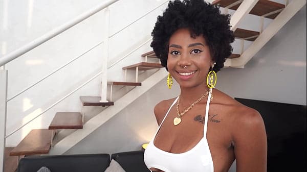 Perfect breast ebony, Ana Susage gets her ass &amp;...